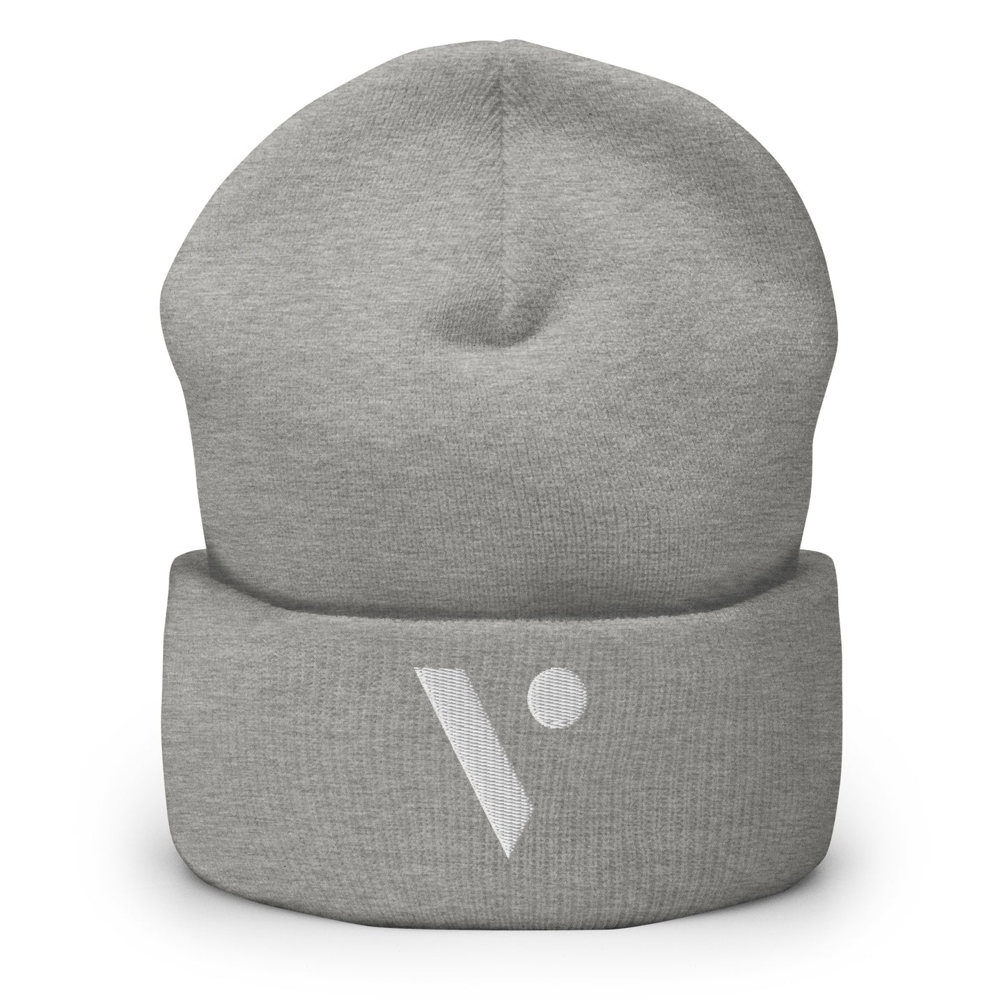 V Logo Embroidered Beanie
