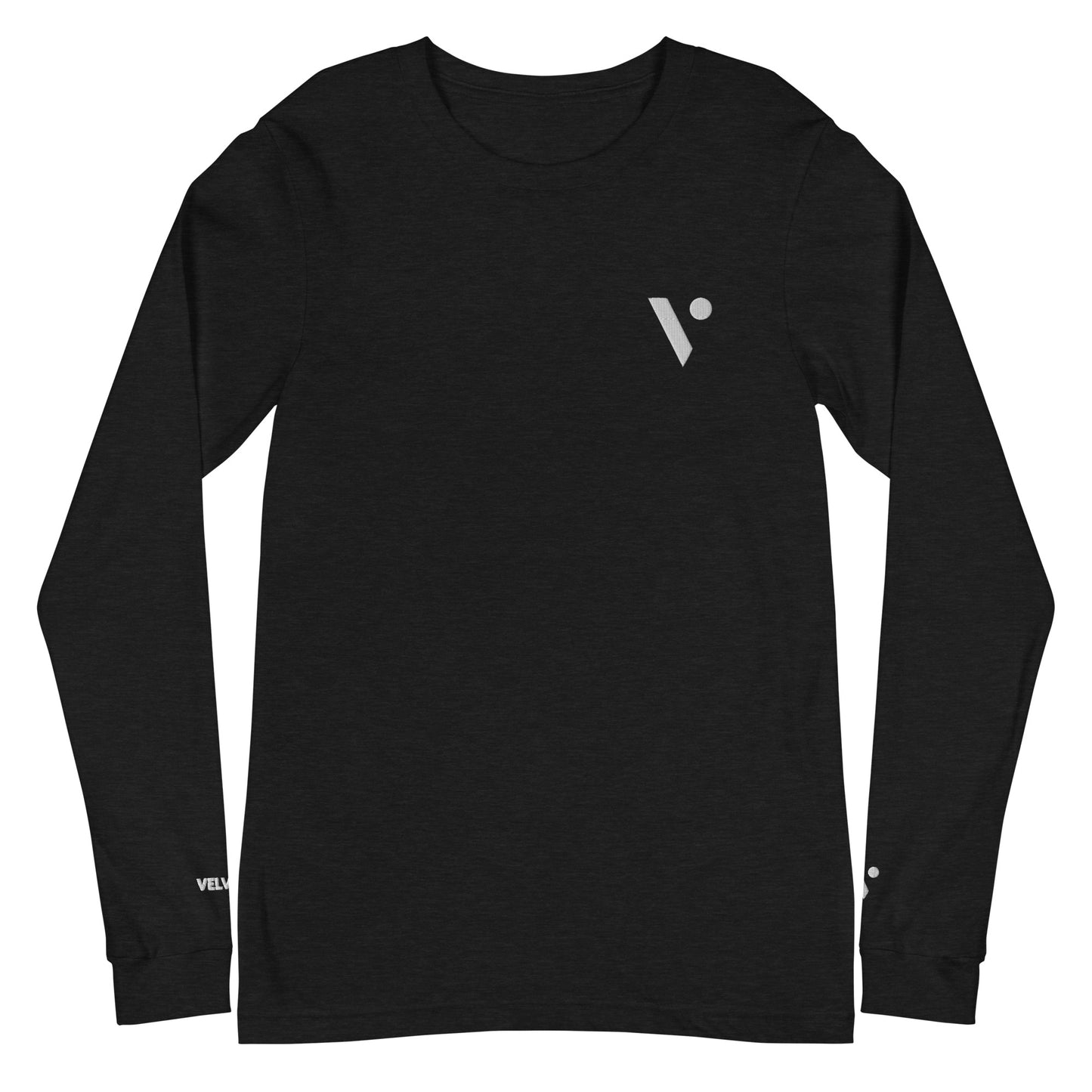 V Logo Embroidered Premium Long-Sleeve Shirt