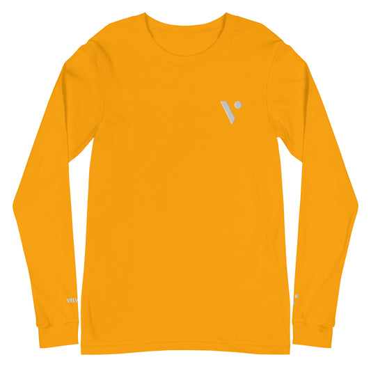 V Logo Embroidered Premium Long-Sleeve Shirt
