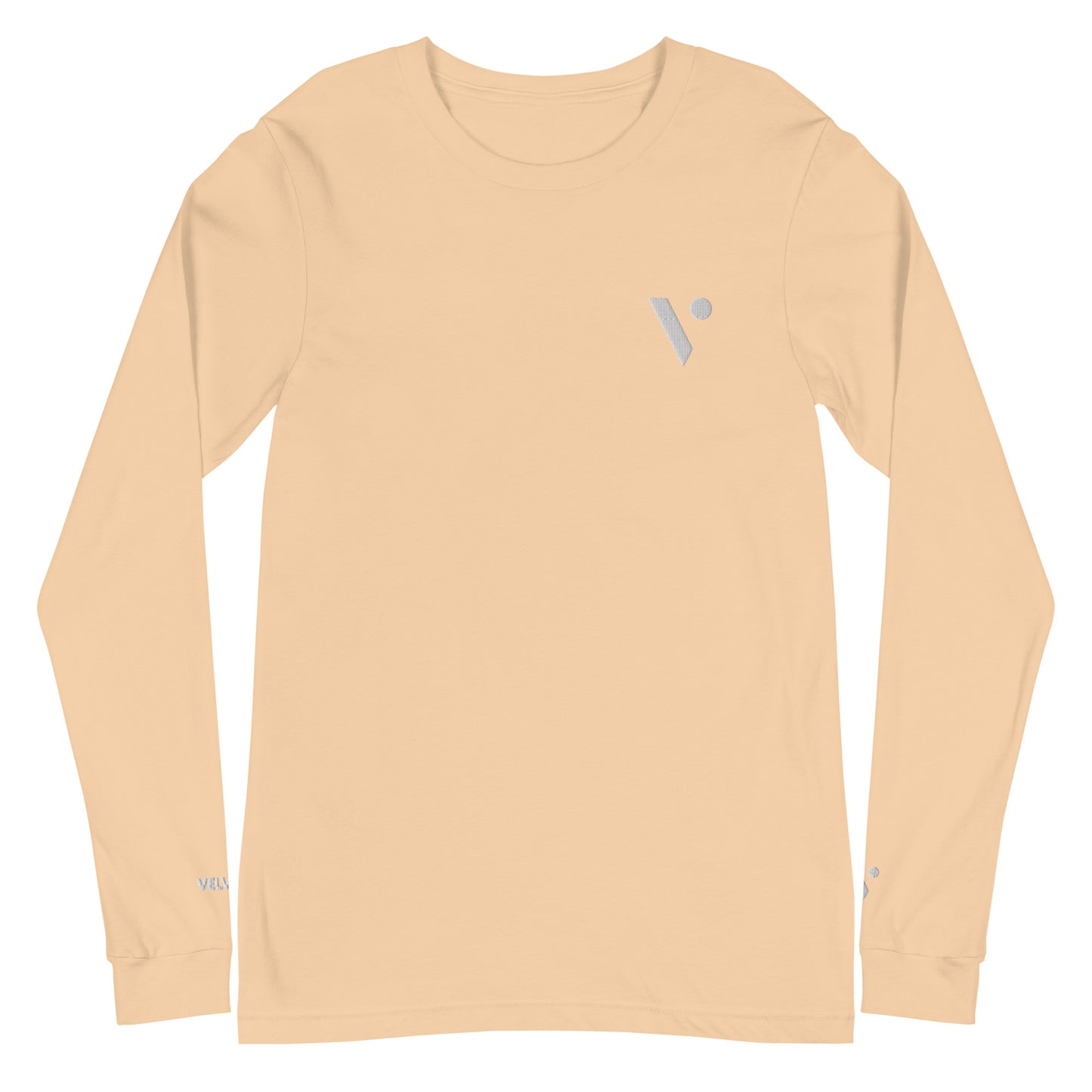 V Logo Embroidered Premium Long-Sleeve Shirt